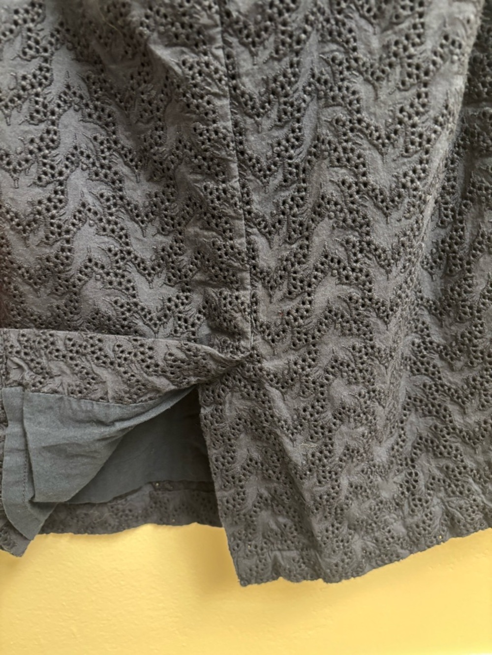 Anthropologie Girls From Savoy Blue Eyelet Swallow Print Halter Dress Size 10 - Picture 8 of 16
